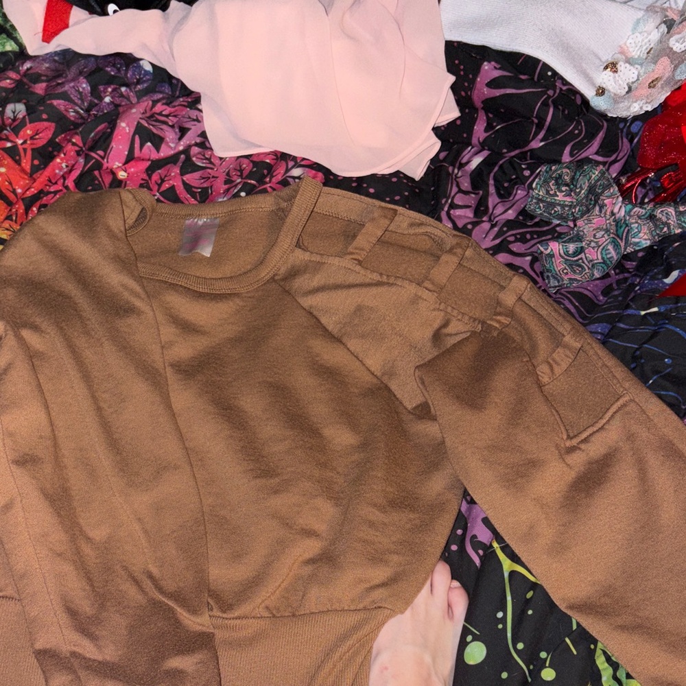 Brown Long Sleeve Top